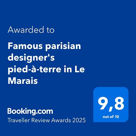 Famous Parisian Designer's Pied-a-terre In Le Marais Lejlighed Paris