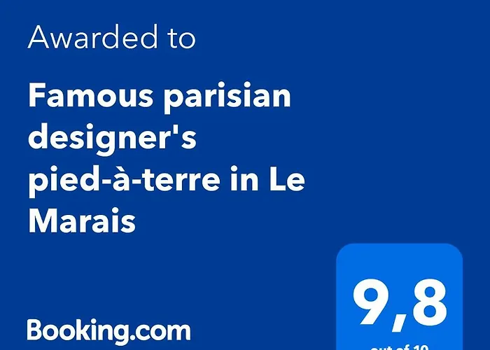 Famous Parisian Designer's Pied-a-terre In Le Marais Апартаменты Париж